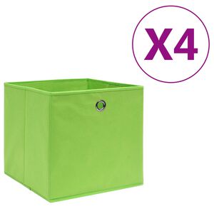 vidaXL &Kappa;&omicron;&upsilon;&tau;&iota;ά &Alpha;&pi;&omicron;&theta;ή&kappa;&epsilon;&upsilon;&sigma;&eta;&sigmaf; 4 &tau;&epsilon;&mu;. &Pi;&rho;ά&sigma;&iota;&nu;&alpha; 28x28x28 &epsilon;&kappa;. Ύ&phi;&alpha;&sigma;&mu;&alpha; Non-woven