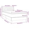 vidaXL &Kappa;&rho;&epsilon;&beta;ά&tau;&iota; Boxspring &mu;&epsilon; &Sigma;&tau;&rho;ώ&mu;&alpha; &Mu;&alpha;ύ&rho;&omicron; 90x190 &epsilon;&kappa;.&Upsilon;&phi;&alpha;&sigma;&mu;ά&tau;&iota;&nu;&omicron;