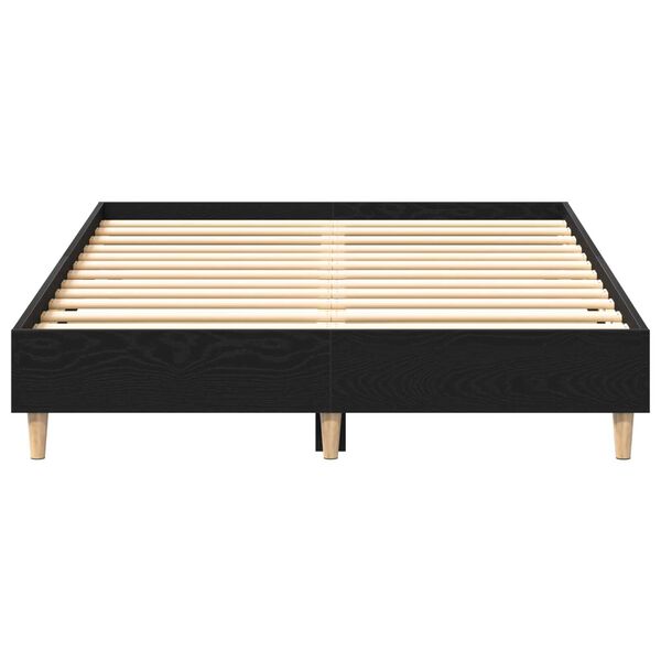 vidaXL Σκελετός Κρεβατιού Μαύρη δρυς 120 x 190 cm Επεξεργασμένο ξύλο