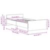 vidaXL Πλαίσιο κρεβατιού χωρίς στρώμα 75x190 εκ. Επεξεργασμένο Ξύλο