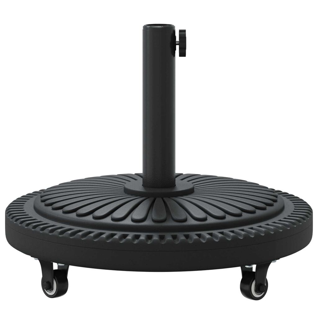 vidaXL Βάση Παράσολου με Ρόδες για Πόλους Ø38-48 mm 13 kg Στρογγυλή