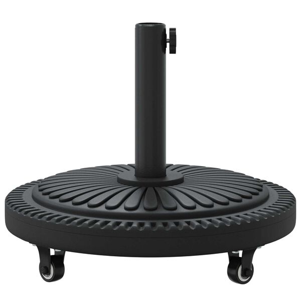 vidaXL Βάση Παράσολου με Ρόδες για Πόλους Ø38-48 mm 13 kg Στρογγυλή
