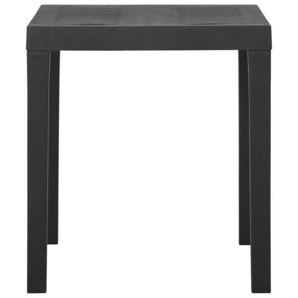 vidaXL Τραπέζι Κήπου Γκρι 79 x 65 x 72 εκ. Πλαστικό