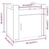 vidaXL Τρόλεϊ Γραφείου Λευκό 60x45x60 εκ. από Επεξεργασμένο Ξύλο