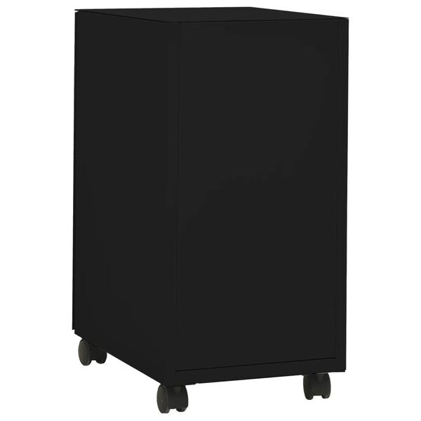 vidaXL Αρχειοθήκη Φορητή Μαύρη 30 x 45 x 59 εκ. Ατσάλινη