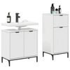 vidaXL Σετ Επίπλων Μπάνιου 2 pcs Γυαλιστερό λευκό 39.5 x 36 x 88 εκ