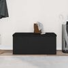 vidaXL Παγκάκι με αποθήκευση Μαύρη δρυς 102 x 42 x 45 εκ.