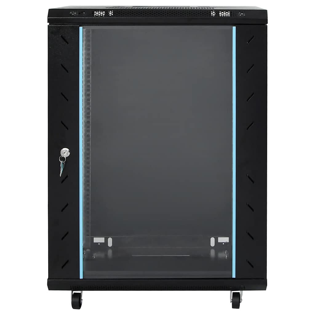 vidaXL Καμπίνα Δικτύου με Περιστ. Πόδια 15U 19" IP20 60x45x86 εκ.