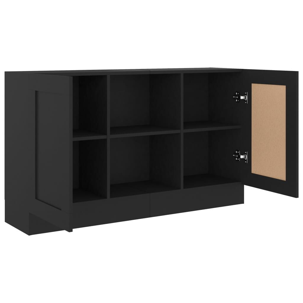 vidaXL Μπουφές Μαύρος 120 x 30,5 x 70 εκ. από Επεξ. Ξύλο