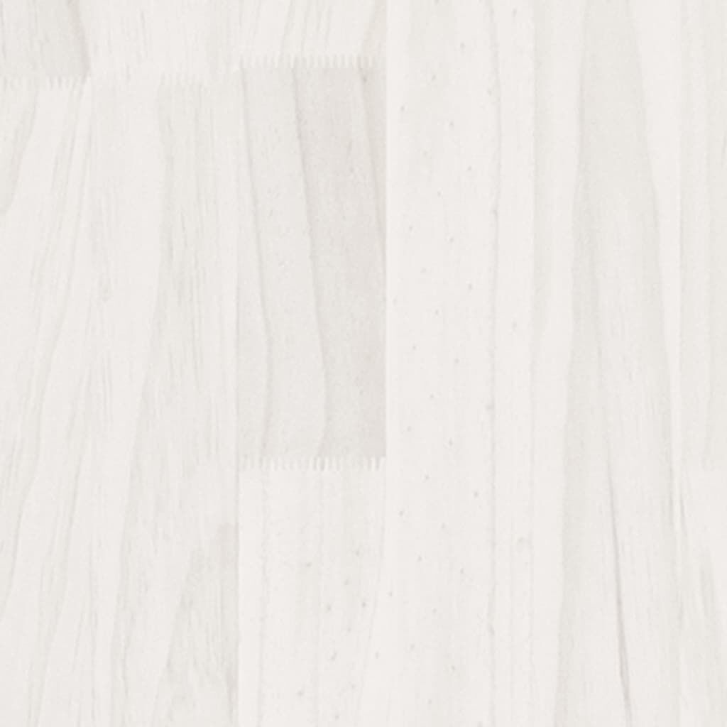 vidaXL Έπιπλο Τηλεόρασης Λευκό 110 x 30 x 33,5εκ από Μασίφ Ξύλο Πεύκου