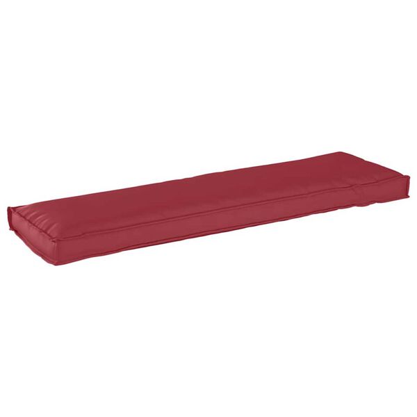 vidaXL Μαξιλάρι παλέτας για πάγκο Κόκκινο 140 x 40 x 8 εκ.