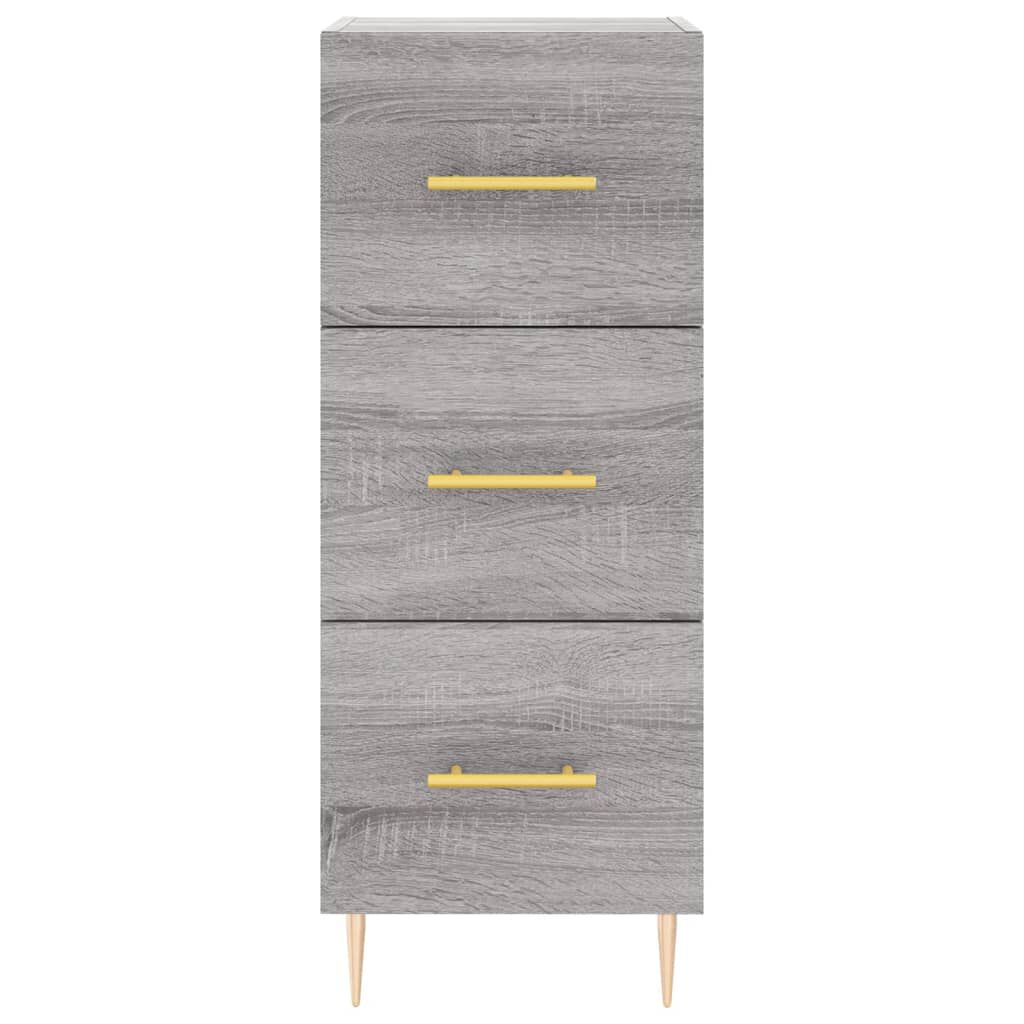 vidaXL Ντουλάπι Γκρι Sonoma 34,5x34x90 εκ. από Επεξεργασμένο Ξύλο