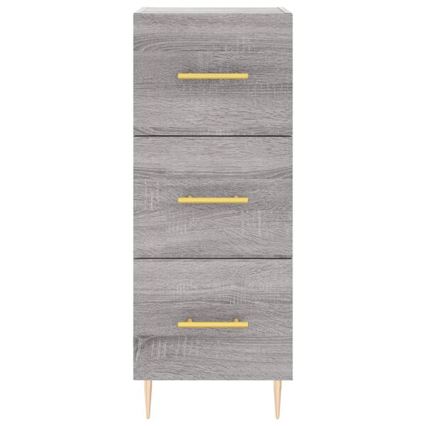 vidaXL Ντουλάπι Γκρι Sonoma 34,5x34x90 εκ. από Επεξεργασμένο Ξύλο