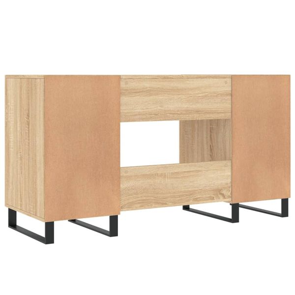 vidaXL Γραφείο Sonoma Δρυς 140 x 50 x 75 εκ. από Επεξεργασμένο Ξύλο