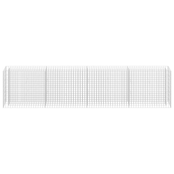 vidaXL Συρματοκιβώτιο-Γλάστρα Υπερυψωμένη 360x30x90 εκ. Γαλβ. Χάλυβας