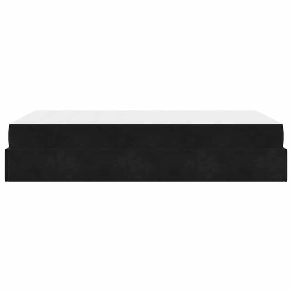vidaXL Σκελετός Κρεβατιού με στρώμα Μαύρο 140 x 190 cm Βελούδο
