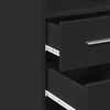 vidaXL Ντουλάπι Αποθήκευσης Στενό Μαύρο 45x42,5x225 εκ. Επεξεργ. Ξύλο