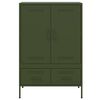 vidaXL Ντουλάπι Πράσινο Λαδί 68x39x101,5 εκ. από Ατσάλι