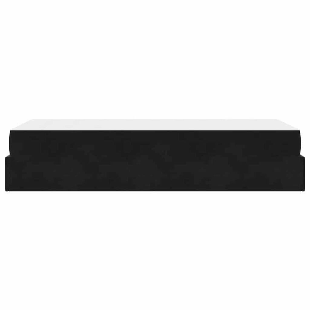 vidaXL Σκελετός Κρεβατιού με στρώμα Μαύρο 90 x 190 cm Βελούδο