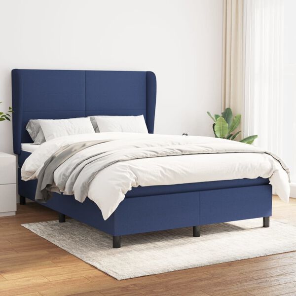 vidaXL &Kappa;&rho;&epsilon;&beta;ά&tau;&iota; Boxspring &mu;&epsilon; &Sigma;&tau;&rho;ώ&mu;&alpha; &Mu;&pi;&lambda;&epsilon; 140x190 &epsilon;&kappa;. &Upsilon;&phi;&alpha;&sigma;&mu;ά&tau;&iota;&nu;&omicron;