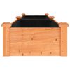 vidaXL Ζαρντινιέρα Υπερυψ. με Επένδυση Καφέ 240x45x25 εκ. Μασίφ Ελάτη