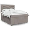 vidaXL &Kappa;&rho;&epsilon;&beta;ά&tau;&iota; Boxspring &mu;&epsilon; &Sigma;&tau;&rho;ώ&mu;&alpha; Taupe 140x200 &epsilon;&kappa;. &Upsilon;&phi;&alpha;&sigma;&mu;ά&tau;&iota;&nu;&omicron;