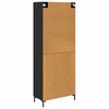 vidaXL Highboard &mu;&epsilon; &sigma;&upsilon;&rho;&tau;ά&rho;&iota; 2 pcs &Mu;&alpha;ύ&rho;&eta; &Omicron;&xi;&upsilon;ά &Epsilon;&pi;&epsilon;&xi;&epsilon;&rho;&gamma;&alpha;&sigma;&mu;έ&nu;&omicron; &xi;ύ&lambda;&omicron;