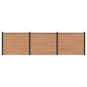 vidaXL &Pi;ά&nu;&epsilon;&lambda; &Phi;&rho;ά&chi;&tau;&eta; 3 pcs WPC &kappa;&alpha;&iota; &Alpha;&lambda;&omicron;&upsilon;&mu;ί&nu;&iota;&omicron; &Kappa;&alpha;&phi;έ