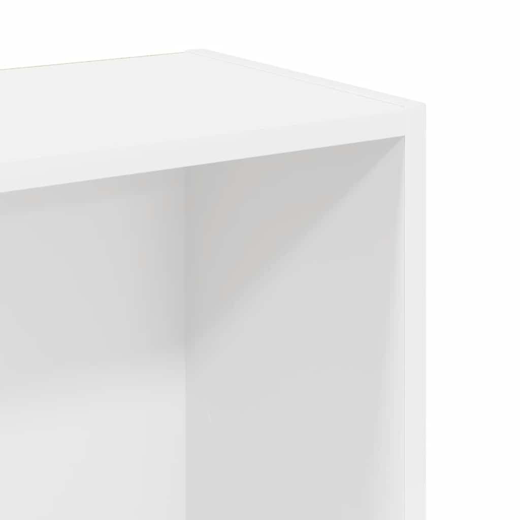 vidaXL Βιβλιοθήκη Λευκή 80x24x109 εκ. από Επεξεργασμένο Ξύλο