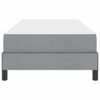 vidaXL Κρεβάτι με ελατήρια με στρώμα Ανοιχτό γκρι 80 x 200 cm ύφασμα