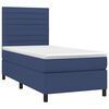 vidaXL Κρεβάτι Boxspring με Στρώμα & LED Μπλε 80x200 εκ. Υφασμάτινο