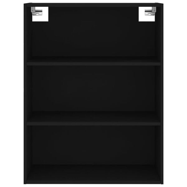 vidaXL Ντουλάπι Μαύρο 69,5x34x180 εκ. από Επεξεργασμένο Ξύλο