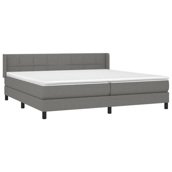 vidaXL &Kappa;&rho;&epsilon;&beta;ά&tau;&iota; Boxspring &mu;&epsilon; &Sigma;&tau;&rho;ώ&mu;&alpha; &Sigma;&kappa;&omicron;ύ&rho;&omicron; &Gamma;&kappa;&rho;&iota; 200x200 &epsilon;&kappa;. &Upsilon;&phi;&alpha;&sigma;&mu;ά&tau;&iota;&nu;&omicron;