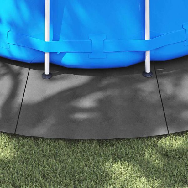 vidaXL Εδαφοκάλυψη Πισίνας Ανοιχτό γκρι Ø 610 εκ