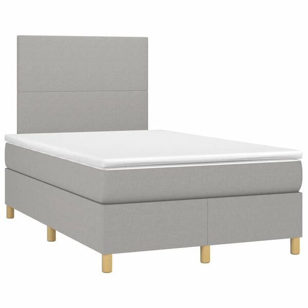 vidaXL &Kappa;&rho;&epsilon;&beta;ά&tau;&iota; Boxspring &mu;&epsilon; &Sigma;&tau;&rho;ώ&mu;&alpha; & LED &Alpha;&nu;.&Gamma;&kappa;&rho;&iota; 120x190&epsilon;&kappa;. &Upsilon;&phi;&alpha;&sigma;&mu;ά&tau;&iota;&nu;&omicron;