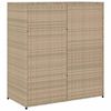 vidaXL Ντουλάπι Αποθήκευσης Κήπου Beige 105x55x113 εκ. Συνθετικό Ρατάν