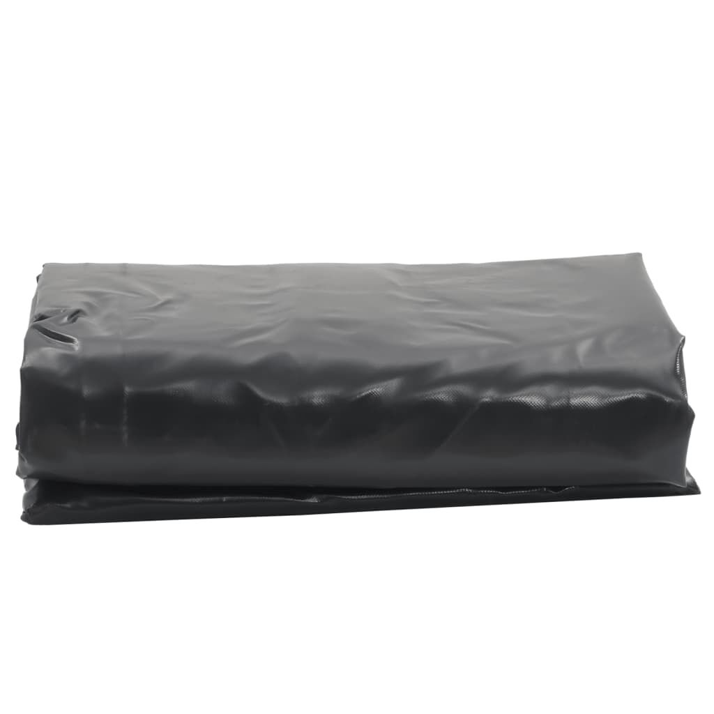 vidaXL Μουσαμάς Μαύρο 5 x 8 μ. 650 γρ./μ²