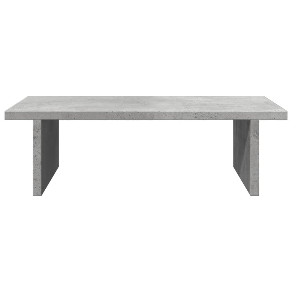 vidaXL Βάση Οθονών Γκρι του Σκυροδέματος 50x27x15 εκ. από Επεξ. Ξύλο