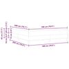 vidaXL Κρεβάτι με στρώμα Μαύρο 180 x 200 cm Τεχνητό δέρμα