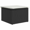 vidaXL Σετ Καναπέ Κήπου με μαξιλάρι 8 pcs Μαύρο και κρεμ