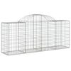 vidaXL Συρματοκιβώτια Τοξωτά 6 τεμ. 200x50x80/100 εκ. Γαλβαν. Ατσάλι