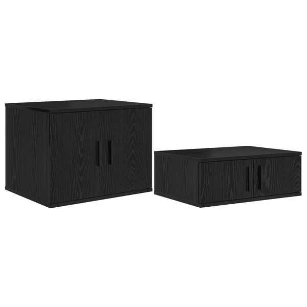 vidaXL Κρεβάτι Αποθήκευσης Μαύρο Καφέ 90x200 cm