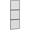 vidaXL Συρόμενη πόρτα με σετ υλικού 76x205 cm από γυαλί&Αλουμίνιο