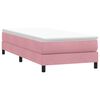 vidaXL Box Spring Κρεβάτι χωρίς στρώμα Ροζ 80x210 cm Βελούδινο