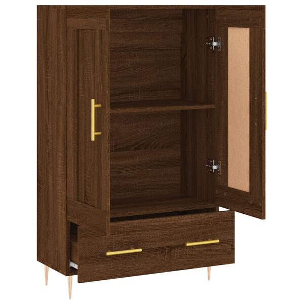 vidaXL Ντουλάπα Καφέ Δρυς 69,5 x 31 x 115 εκ. από Επεξεργασμένο Ξύλο