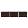 vidaXL Ζαρντινιέρα Υπερυψωμένη Καφέ 240x80x45 εκ. Γαλβανισμ. Χάλυβας