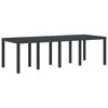 vidaXL Σέτ φαγητού για κήπο 9 pcs Ανθρακί Rattan Polt