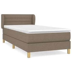 vidaXL &Kappa;&rho;&epsilon;&beta;ά&tau;&iota; Boxspring &mu;&epsilon; &Sigma;&tau;&rho;ώ&mu;&alpha; Taupe 80x200 &epsilon;&kappa;. &Upsilon;&phi;&alpha;&sigma;&mu;ά&tau;&iota;&nu;&omicron;