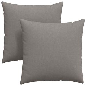 vidaXL Μαξιλάρι Καναπέ 2 pcs Taupe 60 x 60 cm ύφασμα