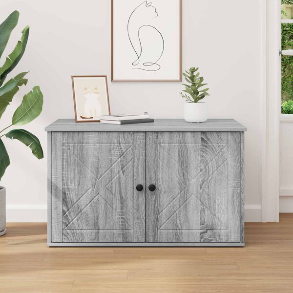 vidaXL &Sigma;&pi;ί&tau;&iota; &Gamma;ά&tau;&alpha;&sigmaf; &Gamma;&kappa;&rho;ί&zeta;&omicron; &Sigma;&omicron;&nu;&omicron;&mu;&alpha; 85 x 55 x 50 &epsilon;&kappa;. &Epsilon;&pi;&epsilon;&xi;&epsilon;&rho;&gamma;&alpha;&sigma;&mu;έ&nu;&omicron; &xi;ύ&lambda;&omicron;